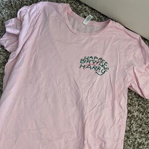 Pink Shirt with Graphic Design